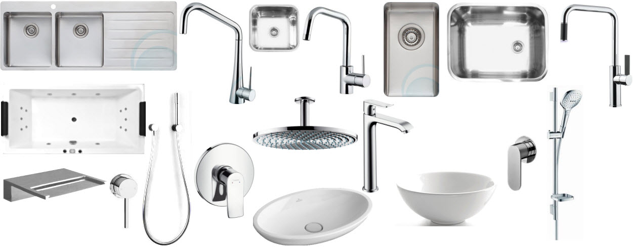 Plumbing and tapware selections